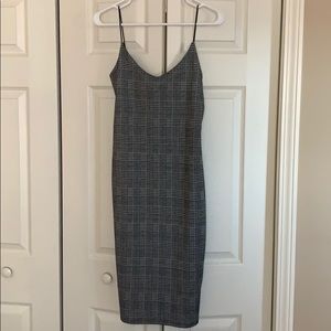 Houndstooth Bodycon Dress